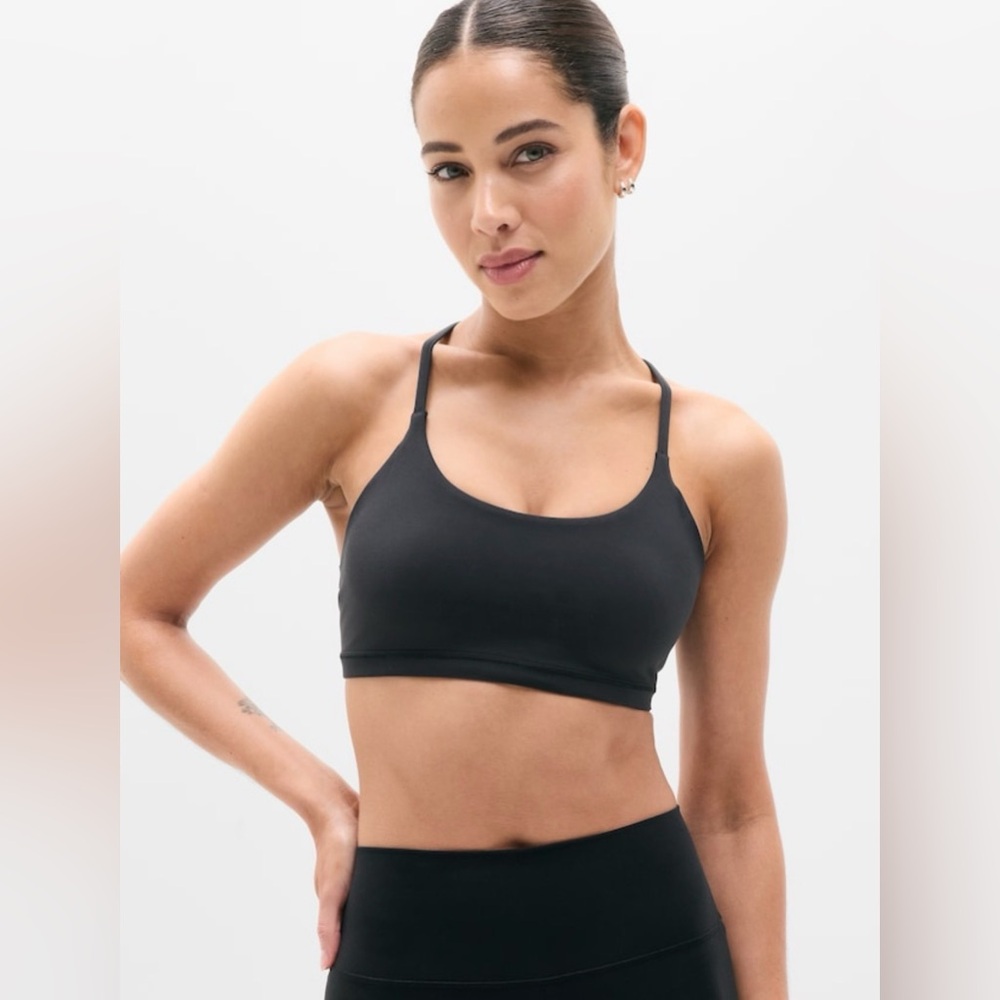 Athleta Transcend Scoop Sports Bra - Black